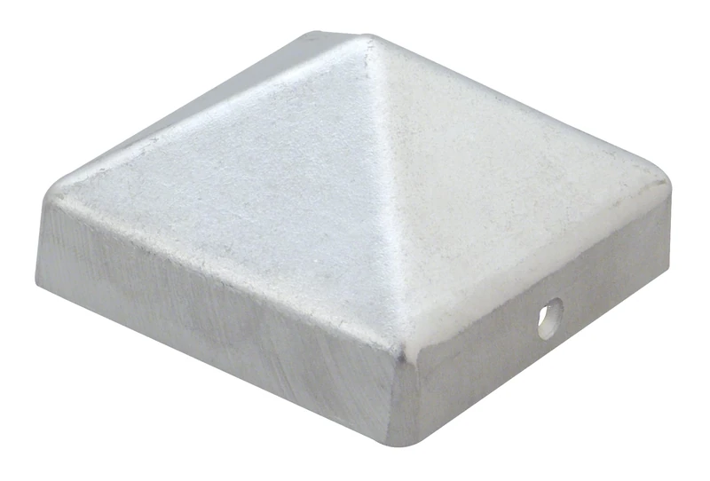 Alberts 867669 Post Cap for Timber Posts | high Shape | cast Aluminium | Bright | 111 x 111 mm | Set of 10 - Image 1