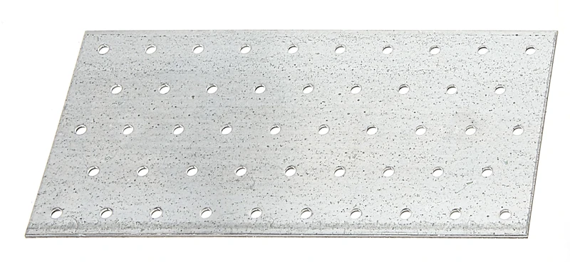 Alberts 836658 Lochplatte Perforated Plate, Silver