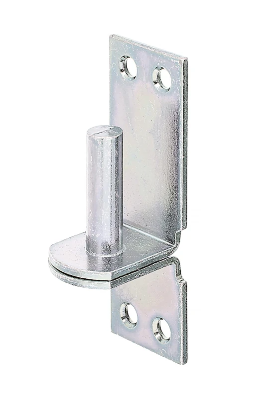 Alberts 844516 Hook on Plate | in Designs with DI or DII Hook | electrogalvanised, Thick-Layer-passivated | Backset Ø16 mm | Plate 115 x 40 mm | Set of 10 - Image 1