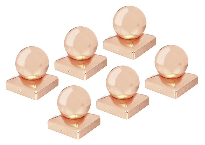 Alberts 860080 Pfostenkappe für Holzpfosten Cap for Wooden Posts, Copper Coloured