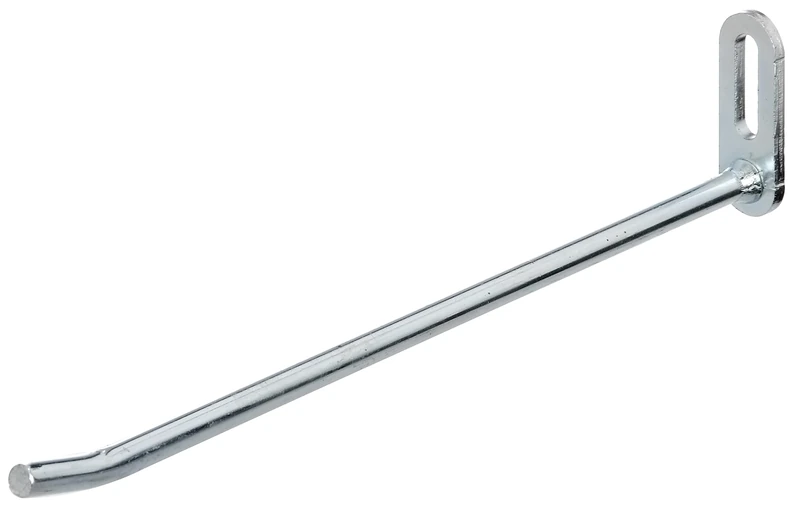 Alberts 862183 Perforated Plate Hook | Angled | electrogalvanised Blue | Hook Depth 200 mm | Round Steel Ø7 mm | Set of 25 - Image 1