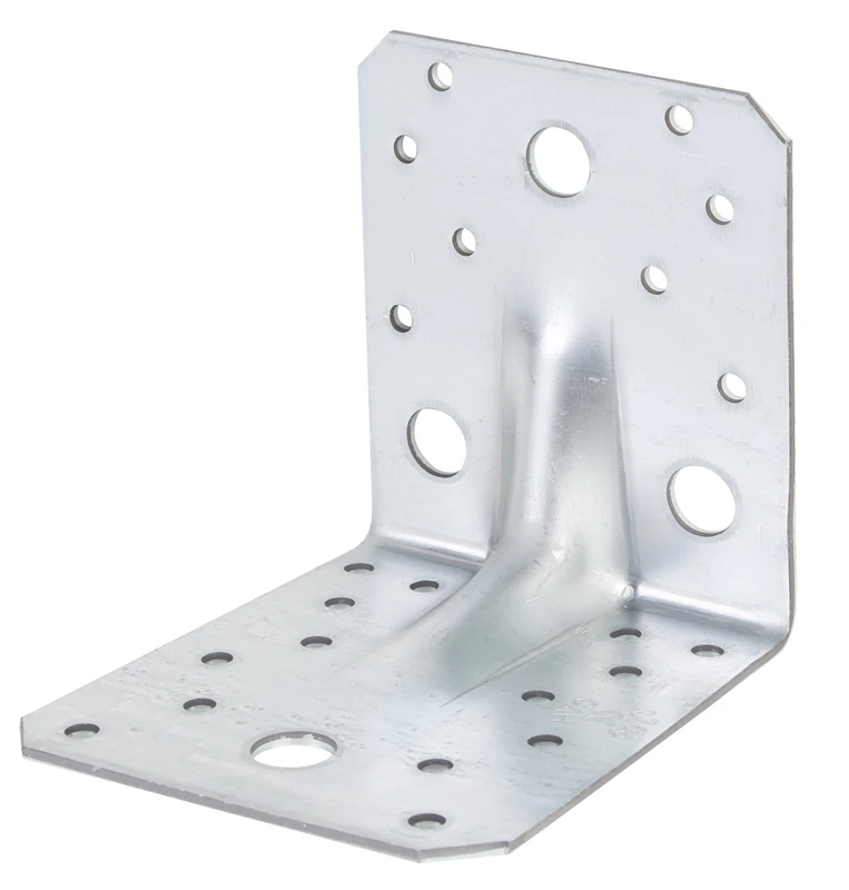 Alberts 820022 Heavy Duty Angle Connector | sendzimir galvanised | 105 x 105 x 90 mm | Set of 20