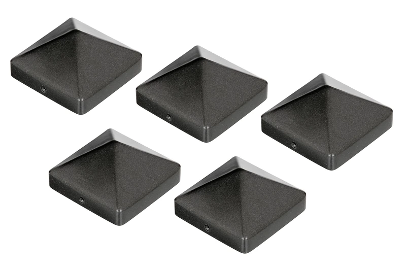 Alberts 839925 Pfostenkappe für Holzpfosten Cap for Wooden Posts, Anthracite-Metallic