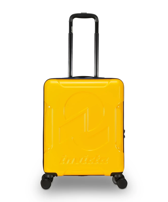 Invicta Trolley Travel - Hand Luggage - Yellow - 33 litres, Rigid Cabin with 4 Swivel Wheels, Yellow, Modern