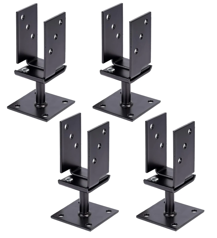 Alberts 825225 U-Pfostenträger U-Post Support, Black