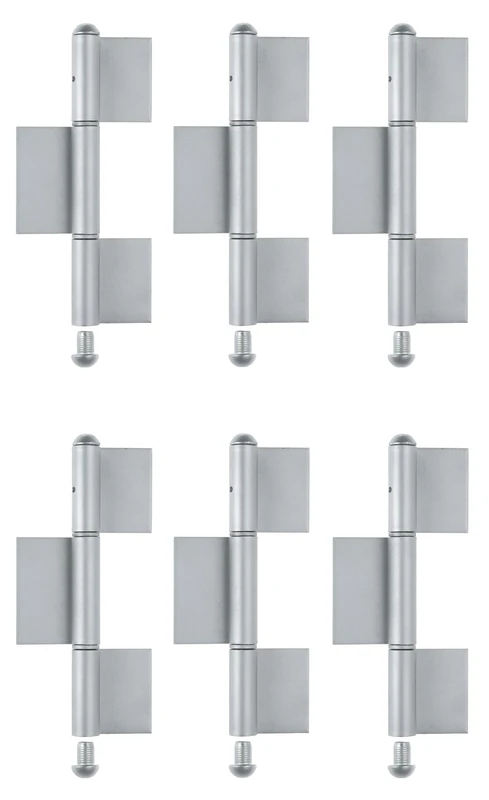 Alberts 858261 Construction Hinge | Type KO8 | Steel | Height 220 mm | Diameter Ø14 mm | Set of 6 - Image 1