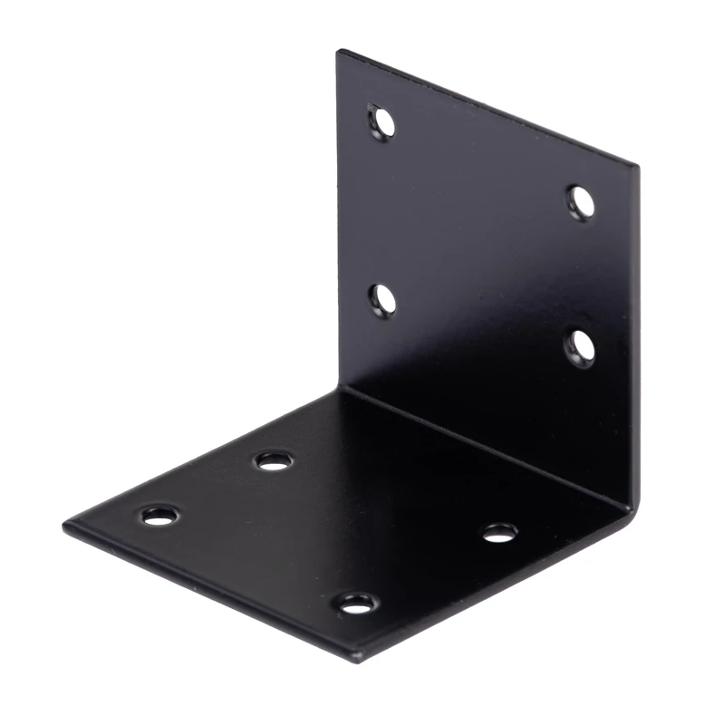 Alberts 824945 Wide Angle Bracket - Black - Powder-Coated - 60 x 60 x 60 mm | Set of 50 - Image 1