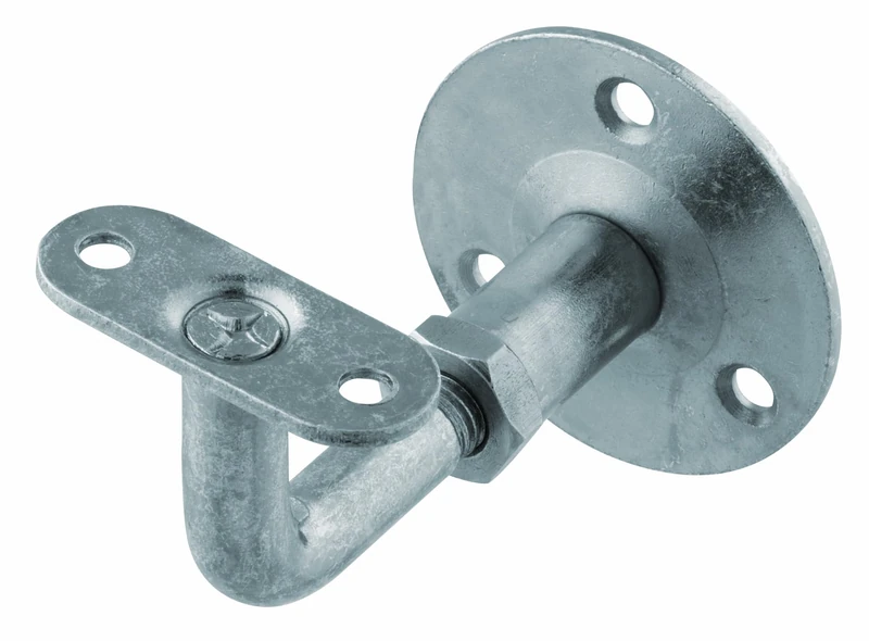 Alberts 861612 Handrail Support | for mounting on the wall, Support Adjustable | to Screw on | Support Straight | galvanised | Set of 10