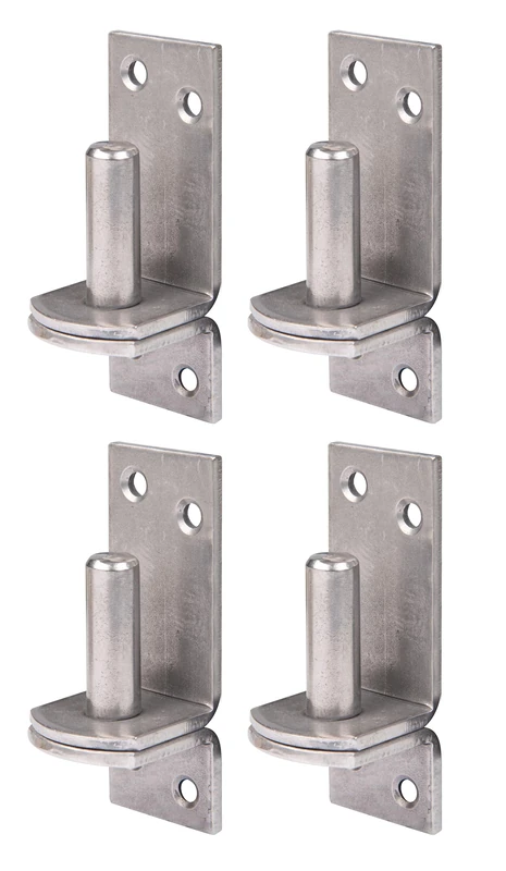 Alberts 845988 Hook on Plate | in Designs with DI or DII Hook | Stainless Steel | Backset Ø13 mm | Plate 100 x 35 mm | Set of 4