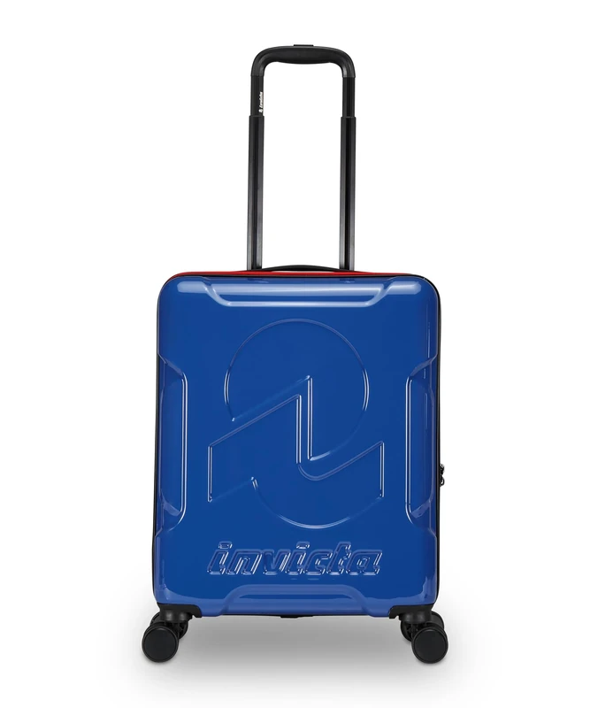 Invicta Trolley Travel - Hand Luggage - Blue - 33 litres, Rigid Cabin with 4 Swivel Wheels, Blue, Modern