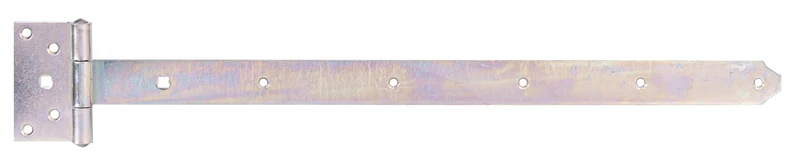 Alberts 844448 Tee Hinge | with Pressed pin | electrogalvanised, Thick-Layer-passivated | Strip 591 x 40 mm | Hinge 103 x 59 mm | Set of 10