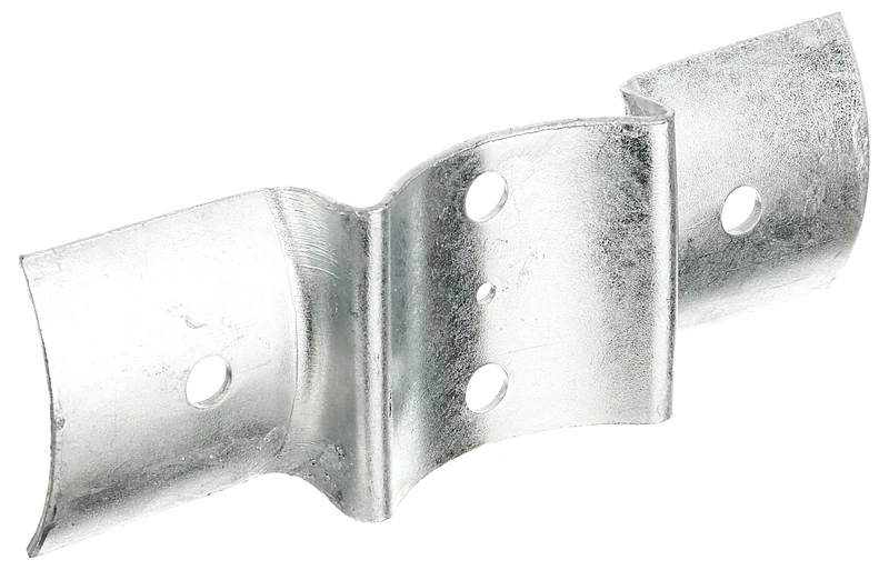 Alberts 867096 Fence Bolt Fitting | hot-dip galvanised | for Posts and Palisades Ø100 mm | 70 x 200 mm | Set of 10