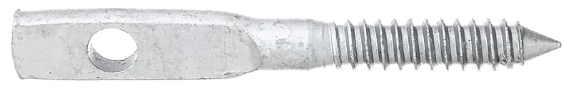 Alberts 843939 Wattle Fence Holder | Leaf Screw Shape | hot-dip galvanised | Total Length 100 m | Set of 50