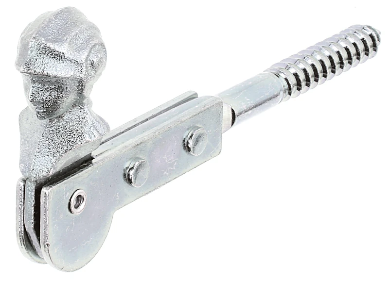 Alberts 845469 Window Shutter Stop | Female Head, for screwing in | electrogalvanised, Thick-Layer-passivated | 129 mm | Set of 10 - Image 1