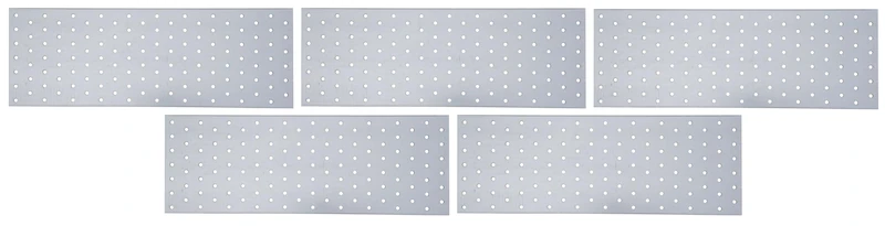 Alberts 820817 Perforated Plate | sendzimir galvanised | 400 x 120 mm | Set of 5