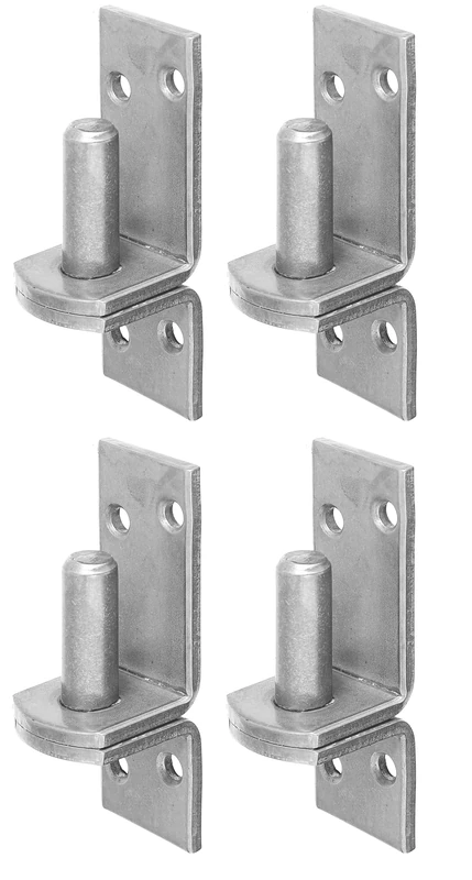 Alberts 845995 Hook on Plate | in Designs with DI or DII Hook | Stainless Steel | Backset Ø16 mm | Plate 115 x 40 mm | Set of 4