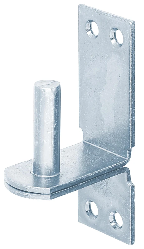 Alberts 844608 Hook on Plate | in Designs with DI or DII Hook | electrogalvanised, Thick-Layer-passivated | Backset Ø16 mm | Plate 113 x 40 mm | Set of 10