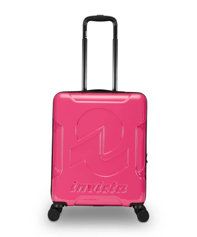 Invicta Travel Trolley – Hand Luggage – Pink – 33 litres, Rigid Cabin Trolley with 4 Swivel Wheels, Pink, Modern