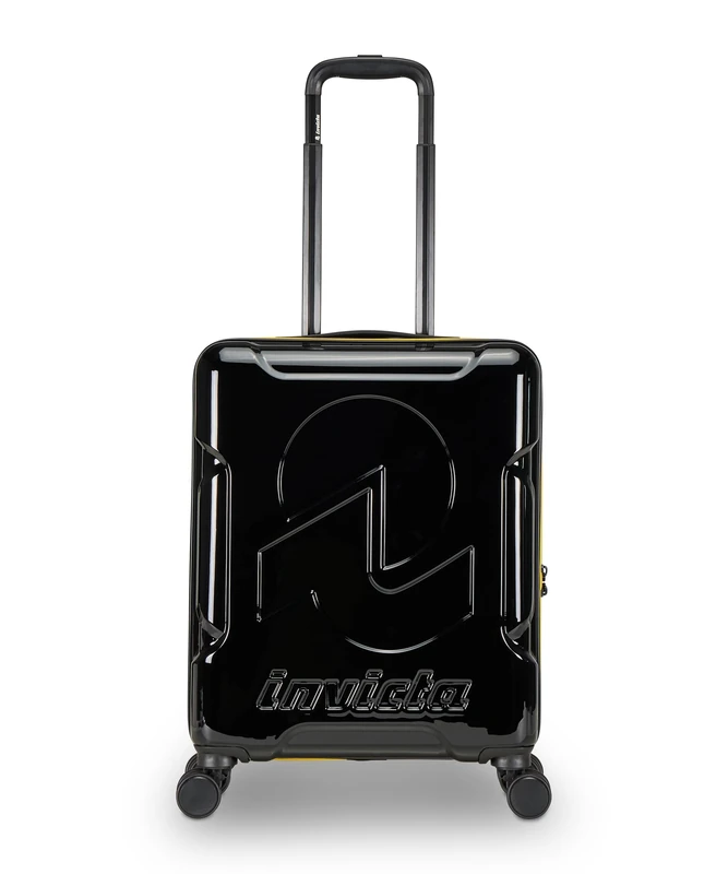 Invicta Trolley Travel - Hand Luggage - Black - 33 litres, Rigid Cabin with 4 Swivel Wheels, Black, Modern