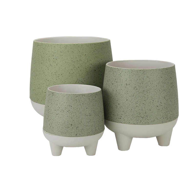The HC Companies Planter, Sage, 6"/8"/10" (Pack of 3)