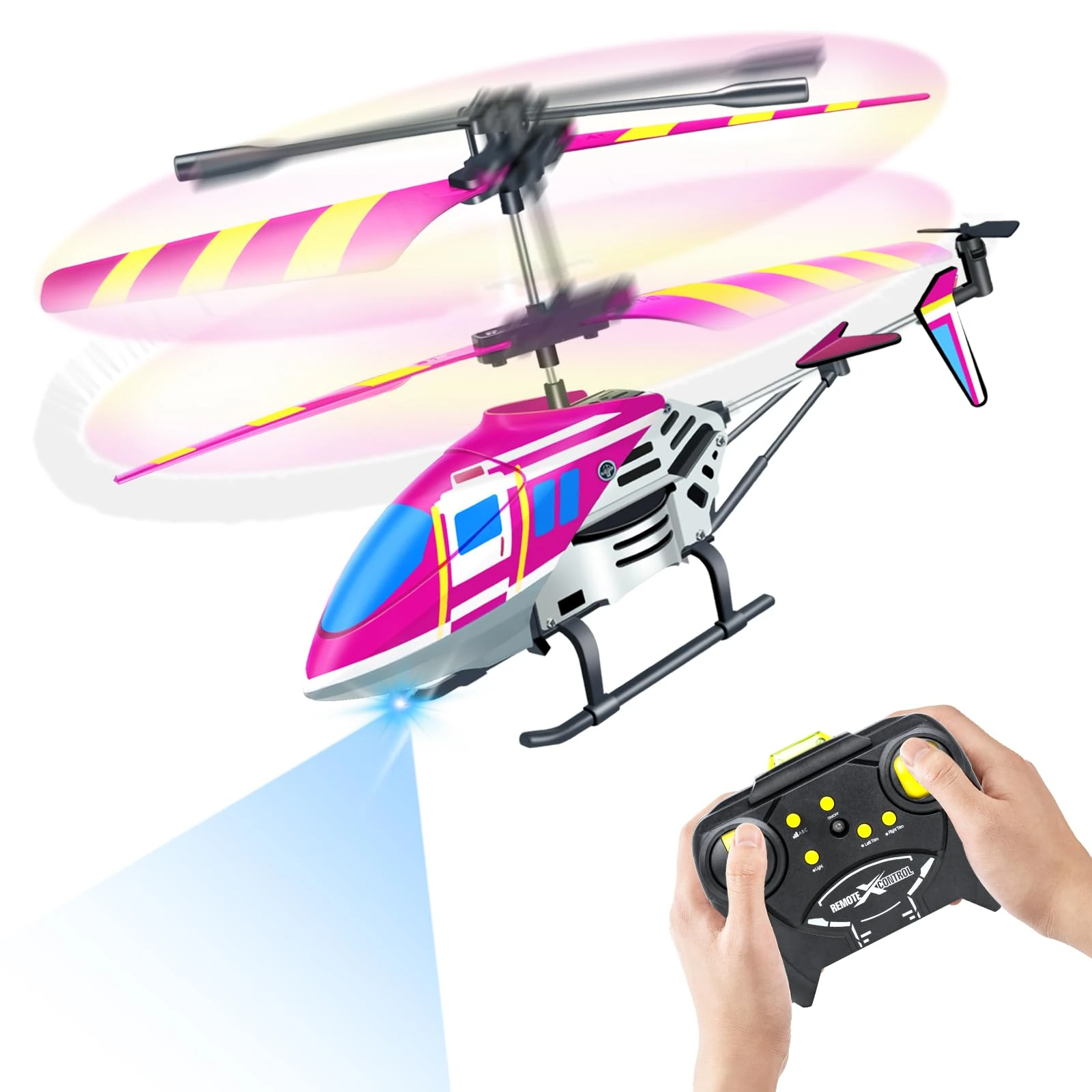 Ynanimery Remote Control Helicopter, RC Helicopters for Kids, 2.4GHz Radio Controlled Indoor Helicopter Toy with 3.5 CH & LED Light & Gyro, Gift for Boys Girls Beginner