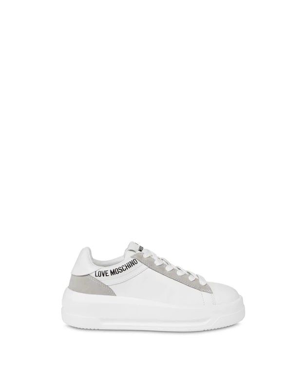 Love Moschino Women Polja15525g0mia510a37 Sneaker, White, 5 UK