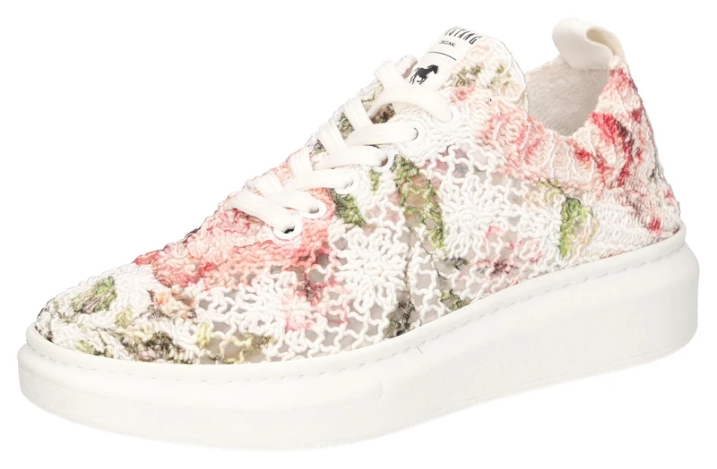 Mustang 1468-301, Women's Shoes Sneaker, Weiss/Rose,