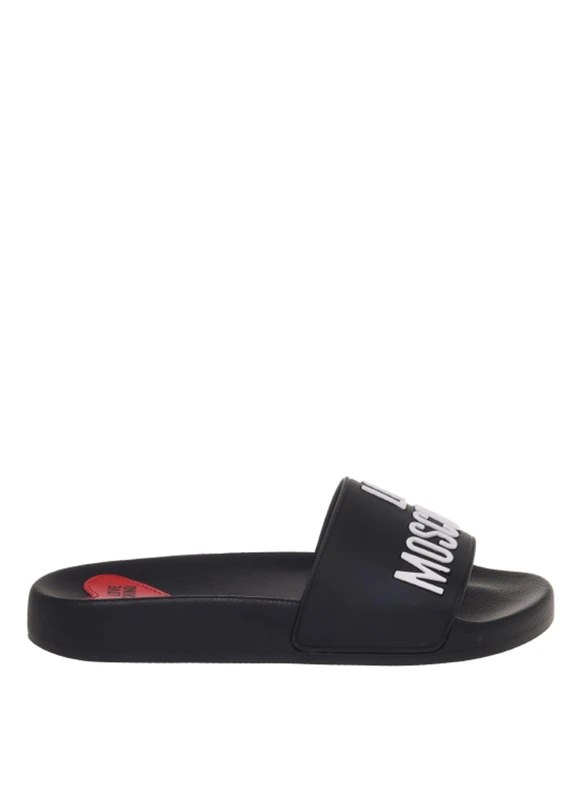 Love Moschino POLJA28052G0MI14000, Women's Sandals, Black, EU 39, Black, 7 UK