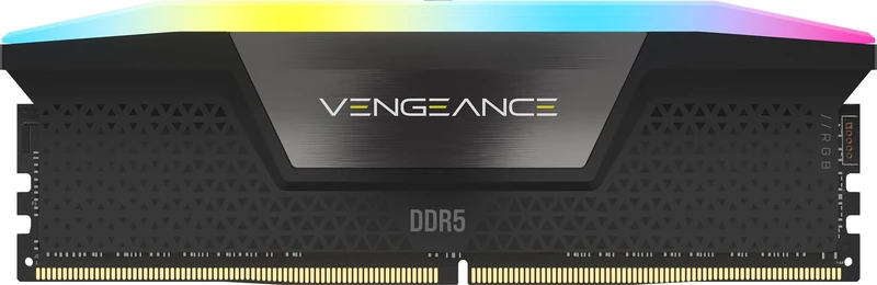 CORSAIR VENGEANCE RGB DDR5 RAM 16GB (1x16GB) 5200MHz CL40 Intel XMP iCUE Compatible Computer Memory - Black (CMH16GX5M1B5200C40)