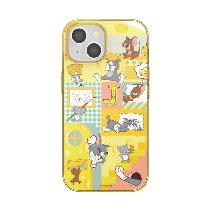 PopSockets iPhone 15 Case Compatible with MagSafe, Phone Case for iPhone 15, Wireless Charging Compatible, Case Only - Tom & Jerry Chase