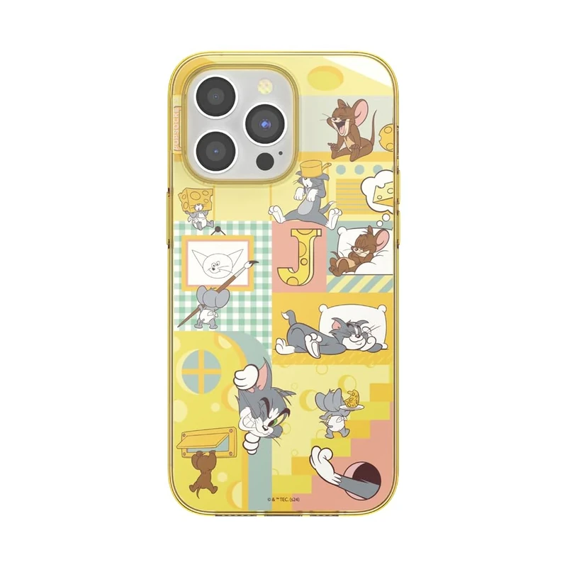 PopSockets iPhone 15 Pro Max Case Compatible with MagSafe, Phone Case for iPhone 15 Pro Max, Wireless Charging Compatible, Case Only - Tom & Jerry Chase