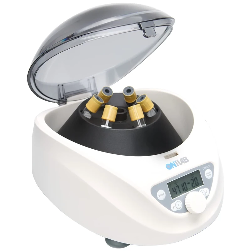 ONiLAB Lab PRP Benchtop Centrifuge 6x15mL/10mL/7mL/1.5-5ml, 300-5000rpm(Max. 2600xg RCF),LCD Digital Desktop Lab Centrifuge Timer 30sec-99min, Two Quick Start Programs