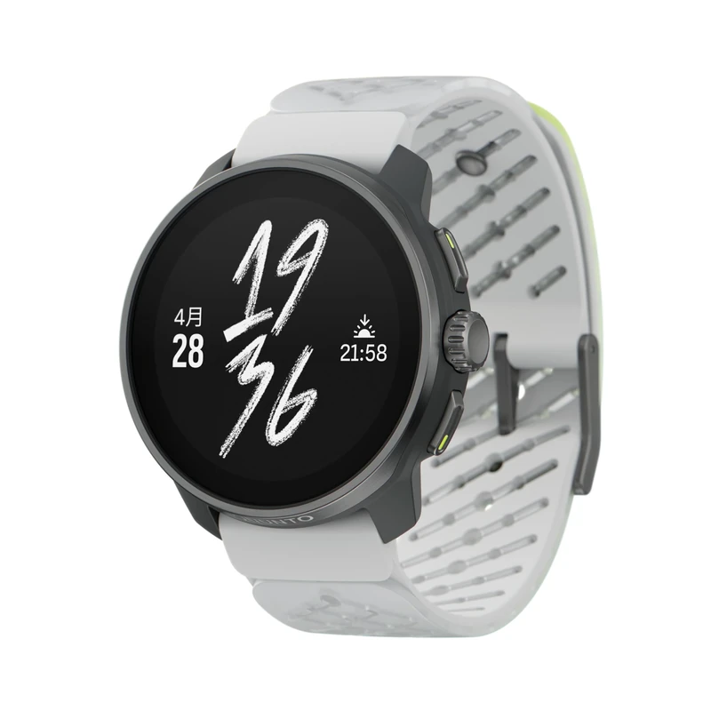 SUUNTO Race S GPS Sports Watch, High-Res AMOLED Touchscreen w/ 13D Standby, Dualband GNSS, Global Offline Map, Advanced Training & Recovery Insights, 95+ Multisports, Compact & Light, Titanium Canary