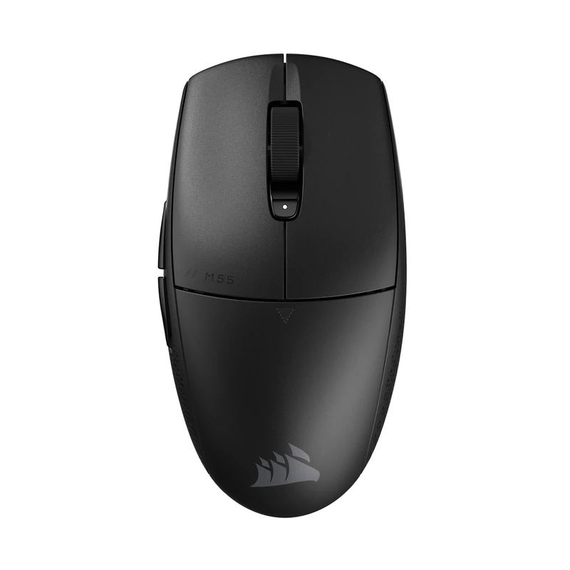 Corsair M55 WIRELESS Lightweight FPS Gaming Mouse – 2.4GHz & Bluetooth – 24,000 DPI – Long-Lasting Battery Life – Six Programmable Buttons – Textured Side Grips – Black