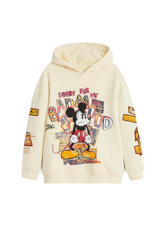 Desigual SWEAT_MICKEY_MOOD, 1001 RAW, 7/8 White
