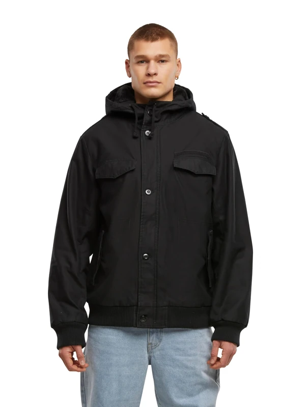 Brandit Men's Bw Jacket Jacob, Black, XXL