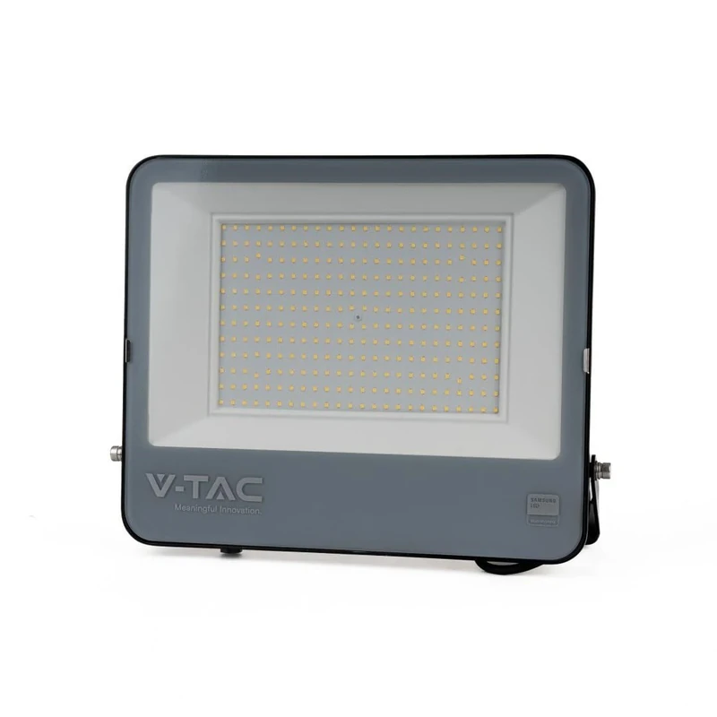 V-TAC Samsung IP65 Black Housing LED Floodlight Black + Grey Glass 200W 17540 Lumens 6500K 5 Years