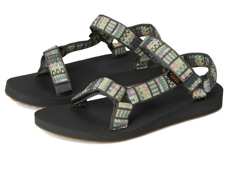 Teva ORIGINAL UNIVERSAL Womens Sandals Geo Mashup Peach Ice, 6 UK