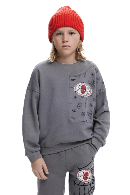 Desigual SWEAT_PATCHES_MAR, 2014 DARK GRAY, 13/14 - Image 1
