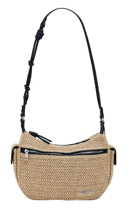 Desigual BAG_HALF LOGO RAFFIA AS, 1014 NATURAL, U