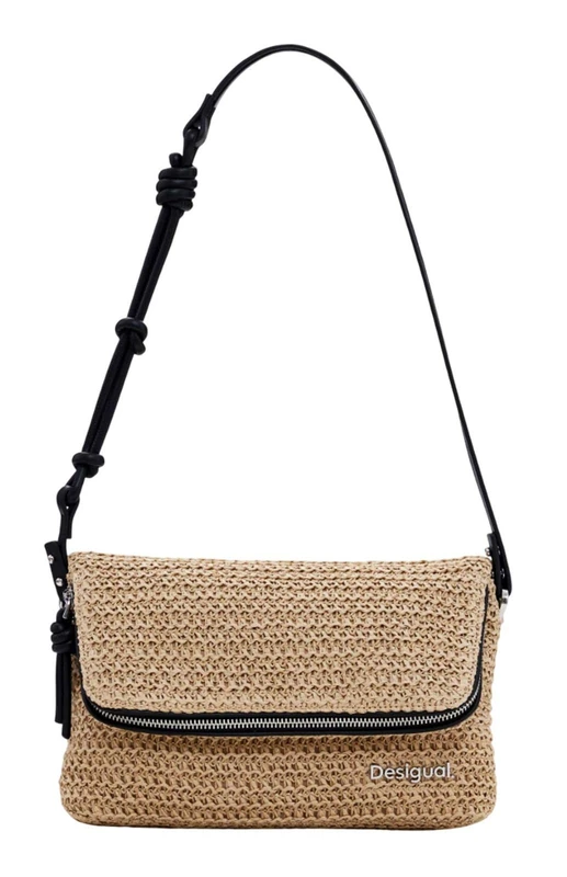 Desigual BAG_HALF LOGO RAFFIA_VE, 1014 NATURAL, U