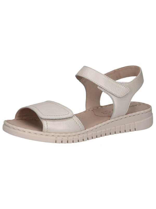 CAPRICE Women Sandals flat Leather Comfortable, Beige (Pearl Nappa), 5 UK - Image 1