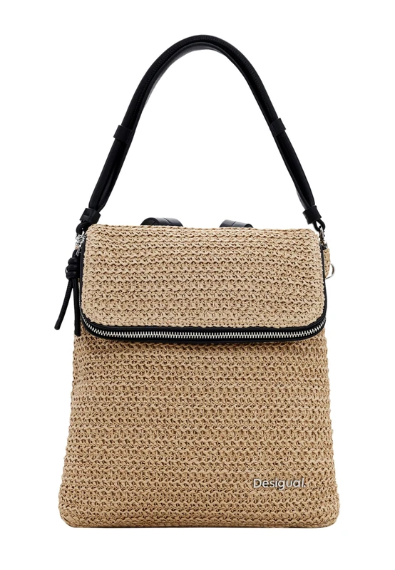 Desigual BACK_HALF LOGO RAFFIA H, U, 1014 NATURAL