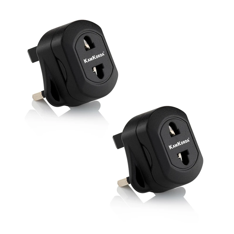 Toothbrush Adapter Plug 2 Pack | Electric Toothbrush Adapter Plug UK | Shaver Charger Adaptor for Electric Toothbrushes & Shavers | Black