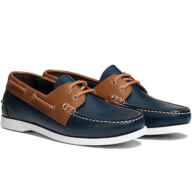 Aigle Men's New Nubil LTR Boat Shoes, Navy Blue Aigle, 9 UK