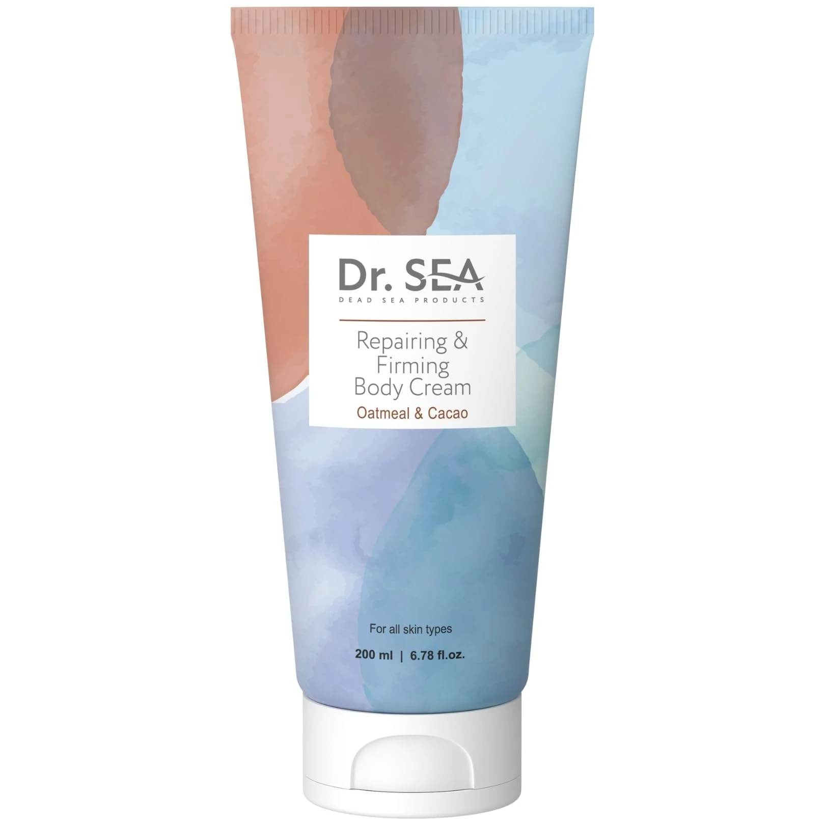 DR. SEA – Repairing & Firming Body Cream with Oat Extract & Cocoa Butter – Hydrates, Protects & Tones – Supple & Elastic Skin – 200ml