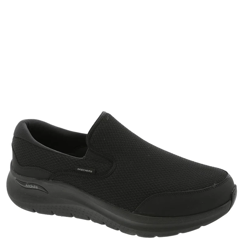 Skechers Men's Arch Fit 2.0 Vallo Slip-On - Black/Black, 12 X-Wide