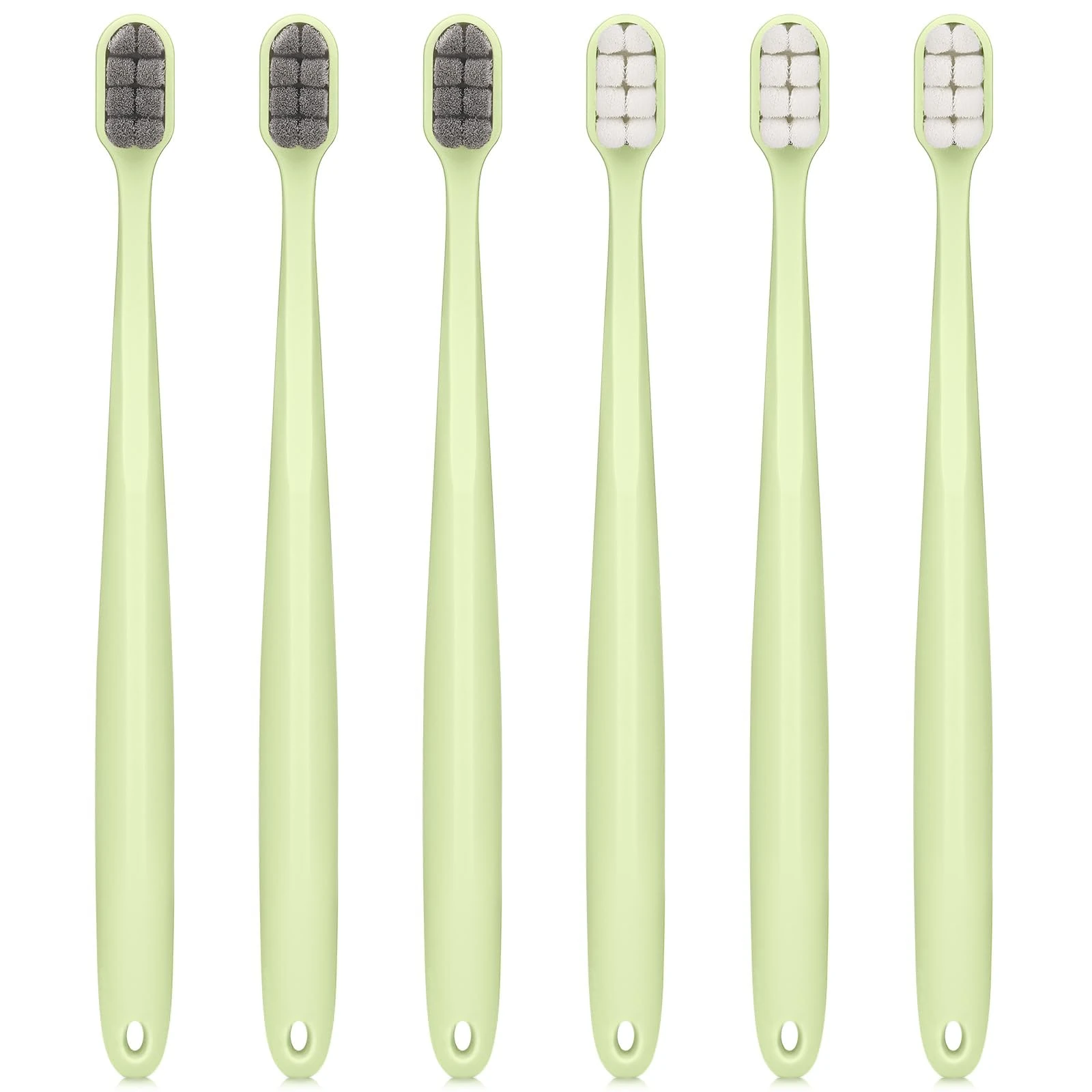 Oralphi Extra Soft Toothbrushes for Adults Sensitive Gums, Upgraded 20000 Soft Bristles Toothbrush with 8 Holes, Compact Small Head Portable Manual Toothbrush for Pregnant Women, Elderly, Braces