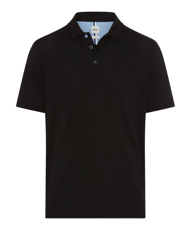 Style Pete Hi-Flex Pique Pima Cotton Basic Polo Shirt, 02 Black, L