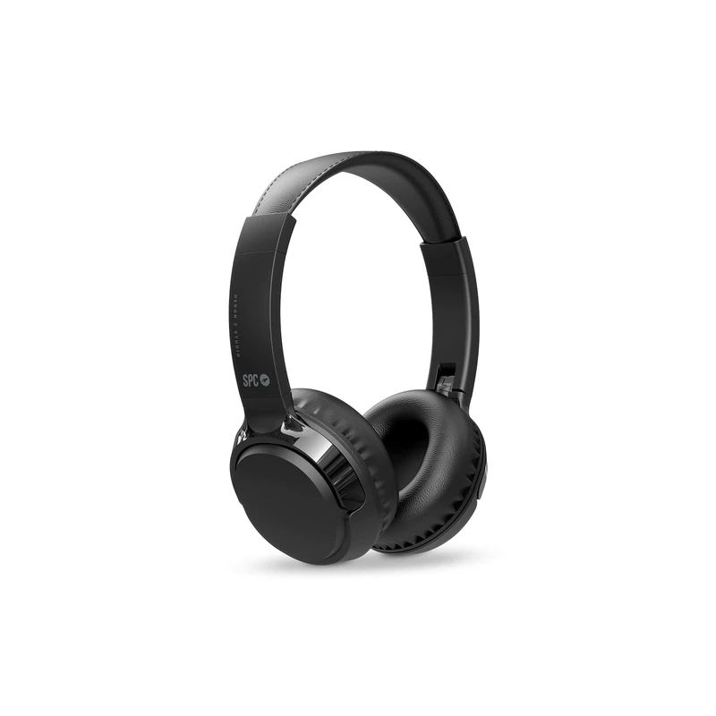SPC Heron 2 Studio Wireless Bluetooth Headphones | ECO | 50 Hour Battery | Simultaneous Dual Connection | Built-in Microphone | Adjustable and Foldable Black Recycled Plastic